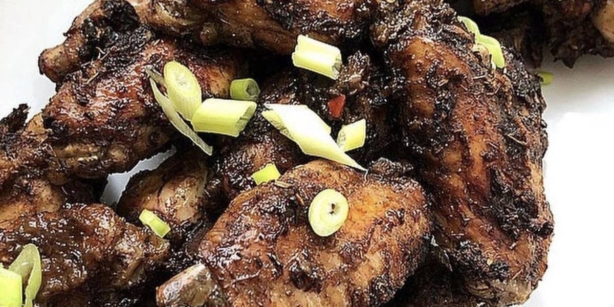 Jerk Wings Meal.