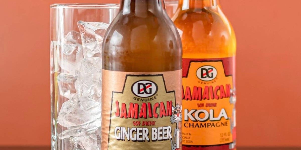 D&G Ginger Beer Soda.