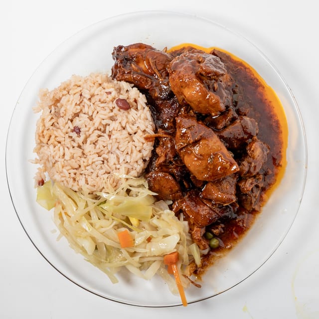 Brown Stew Chicken.